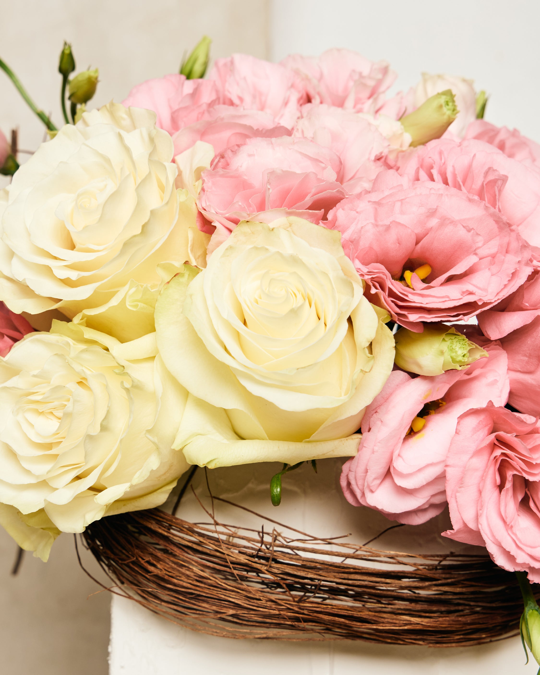 LISIANTHUS, ECUADORIAN ROSES, & LILIUMS