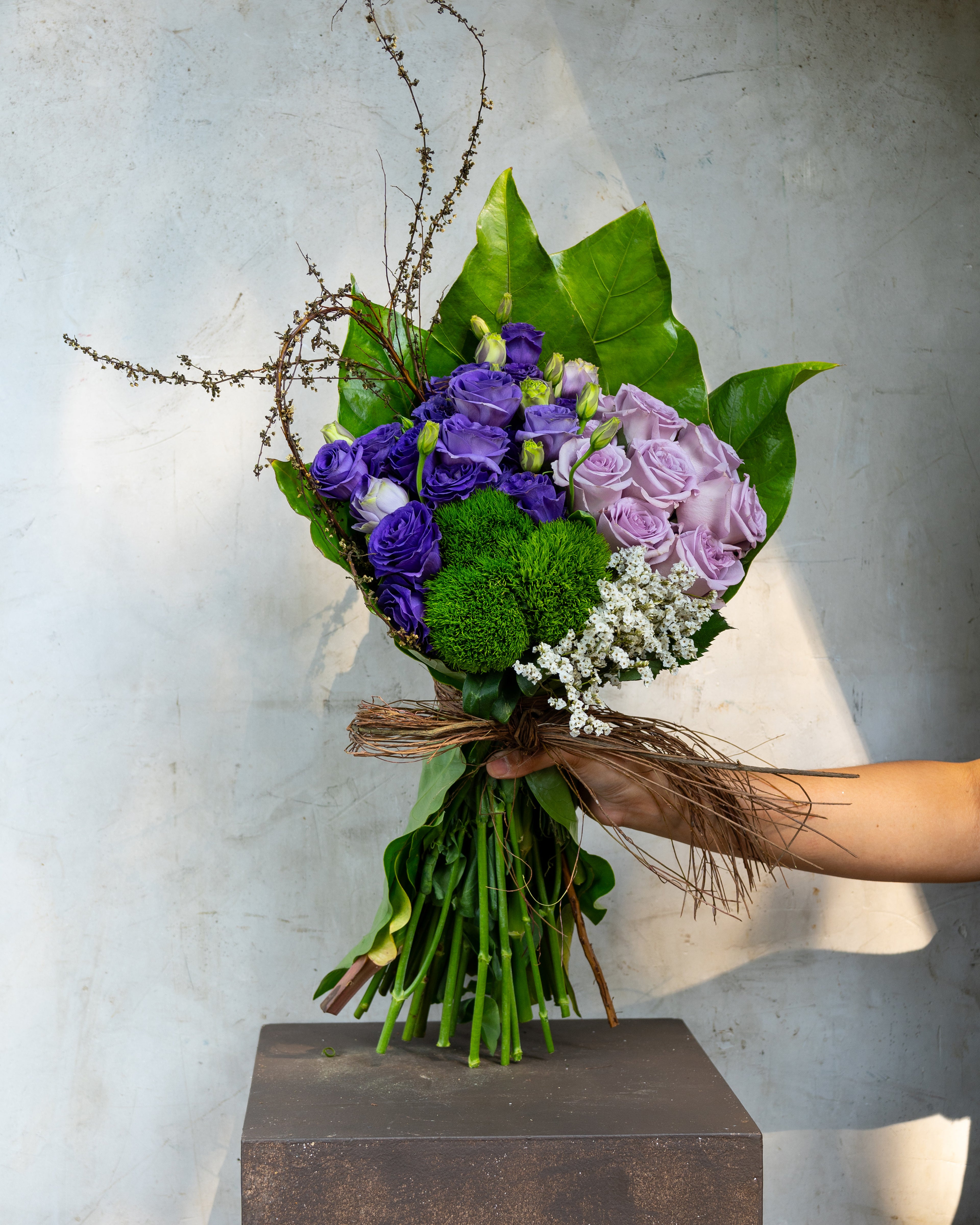 PURPLE ASIAN ROSES BOUQUET