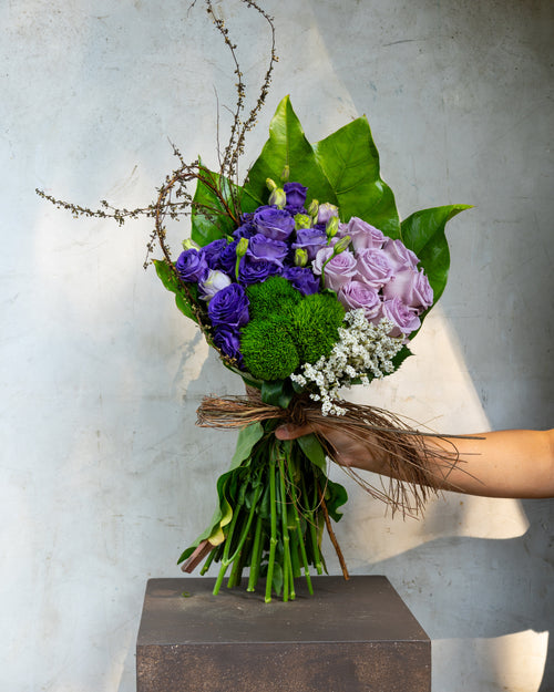 PURPLE ASIAN ROSES BOUQUET