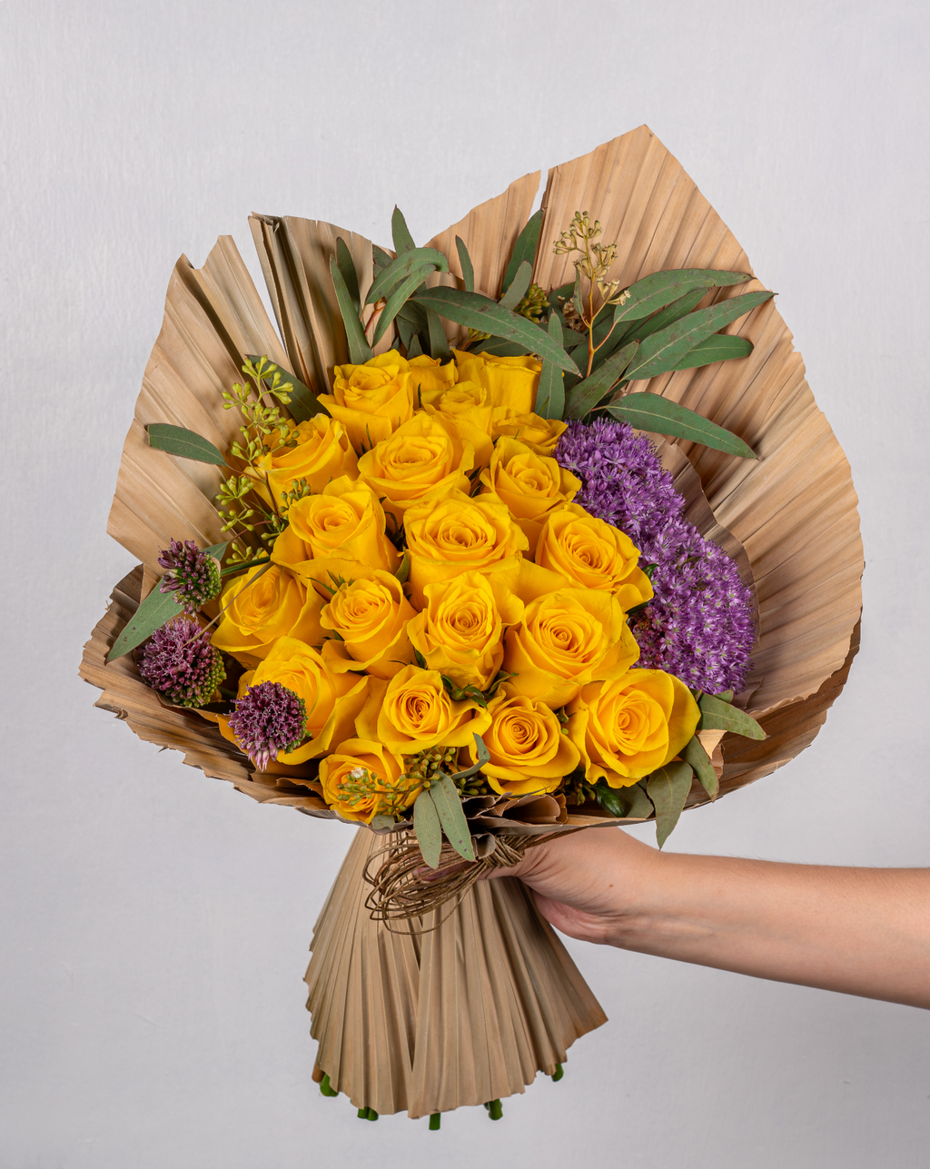YELLOW ASIAN ROSES BOUQUET